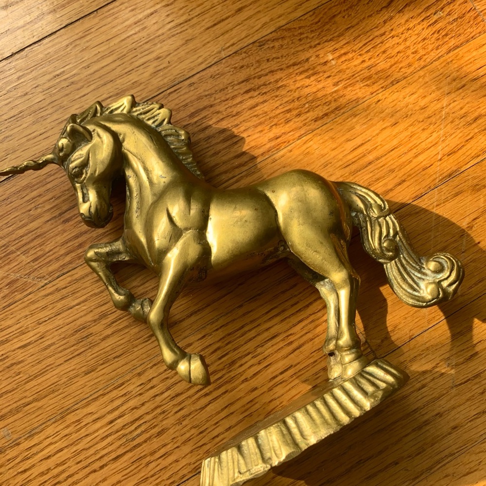 Solid Brass Mid Century Unicorn - Picture 11 of 13
